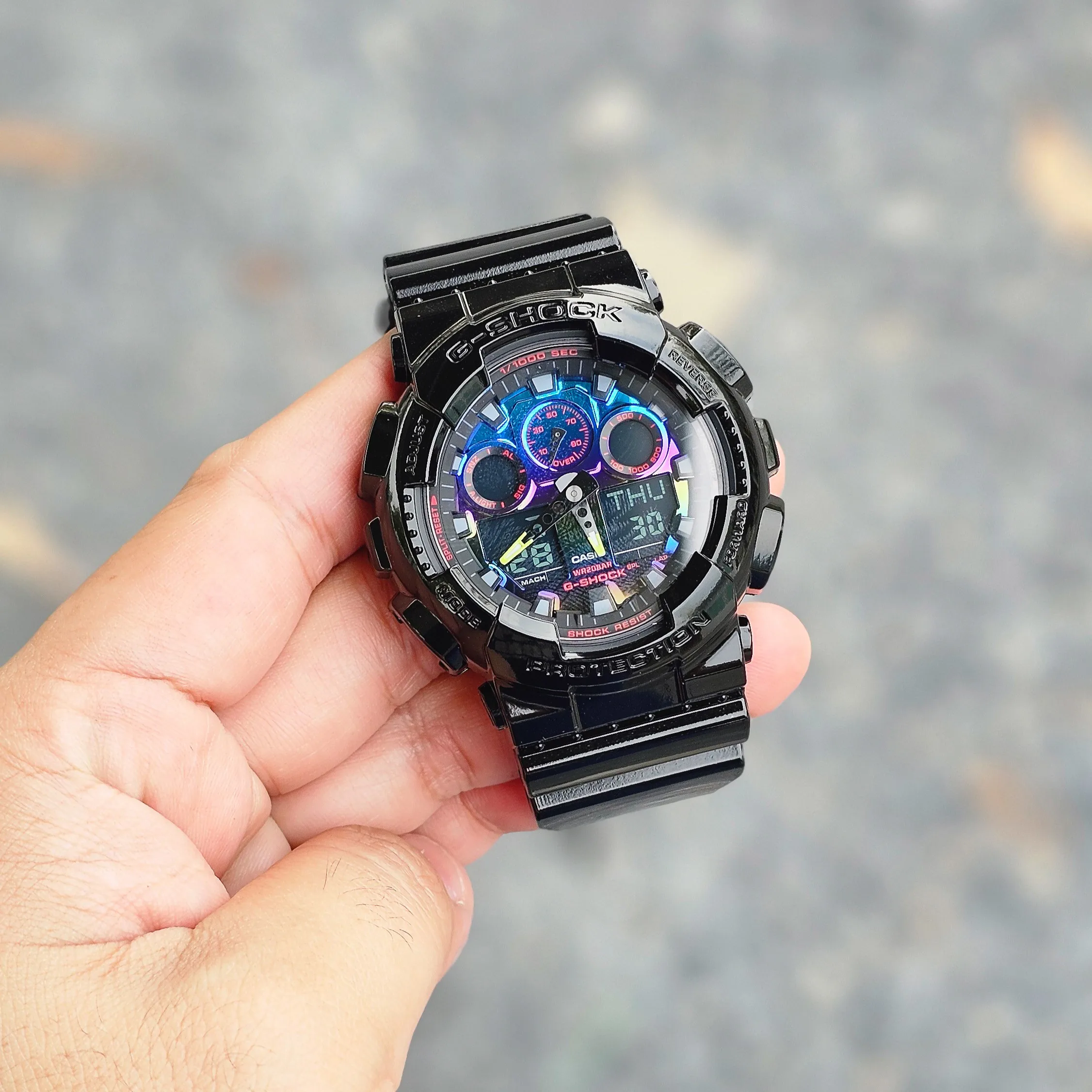 นาฬิกาข้อมือ G-SHOCK GA-100RGB-1A