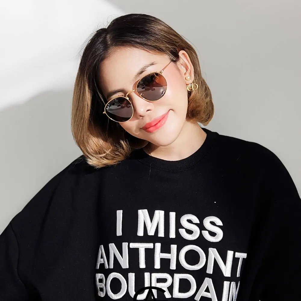 แว่น Ray-Ban RB3447 001/G5 คนใส่