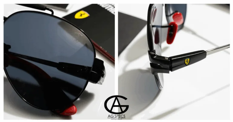 สลัก ferrari บนแว่น