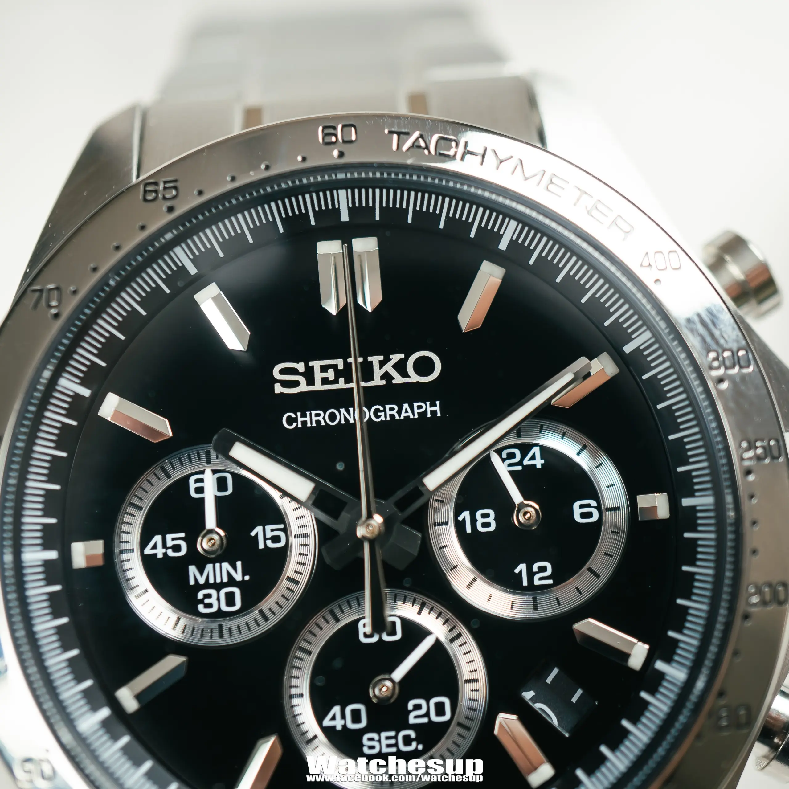 Seiko Spirit Chronograph นาฬิกาข้อมือผู้ชาย SBTR013 สีดำ