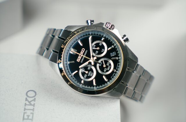 Seiko Spirit Chronograph นาฬิกาข้อมือผู้ชาย SBTR013 สีดำ