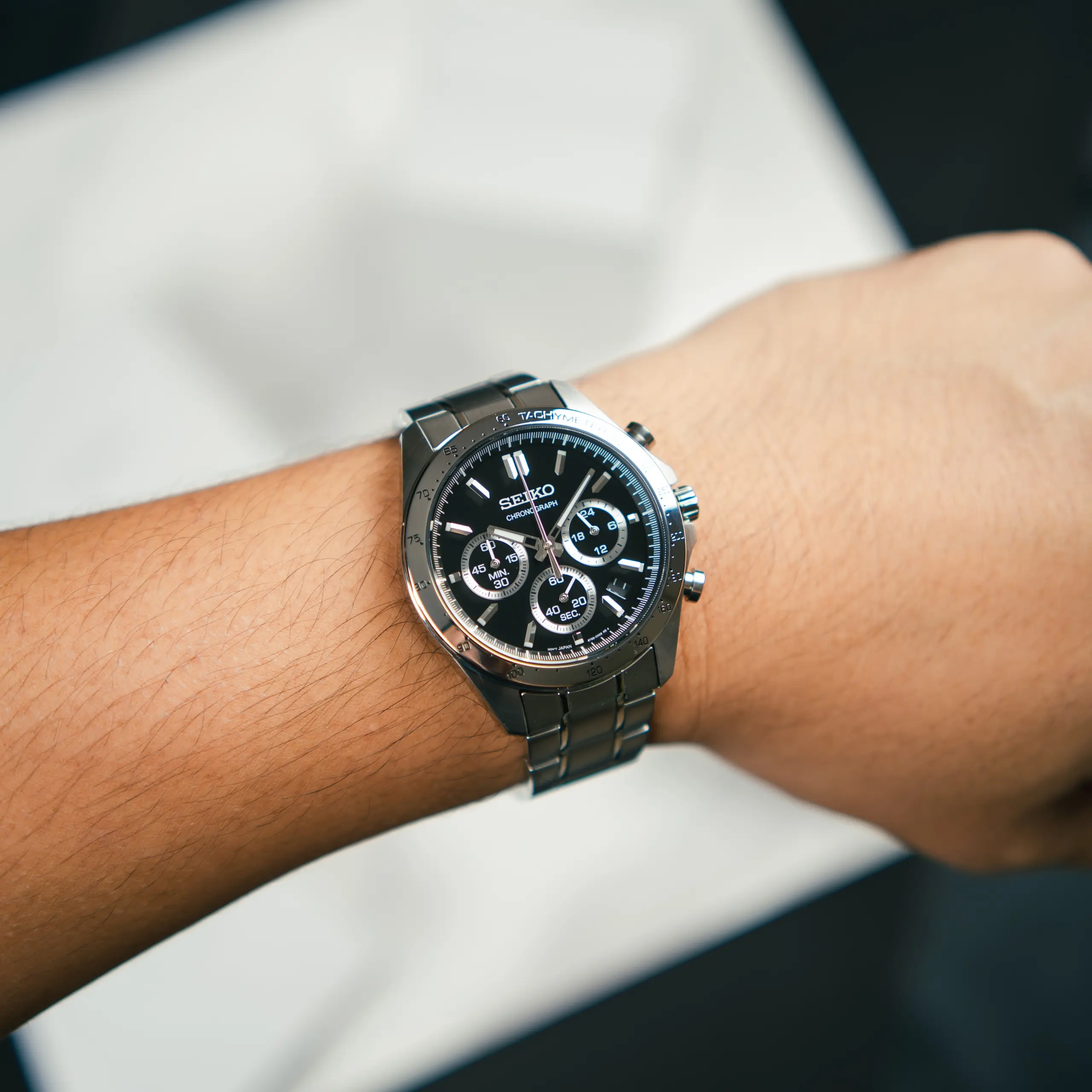 นาฬิกาข้อมือ Seiko Chronograph JDM SBTR013 - Image 3