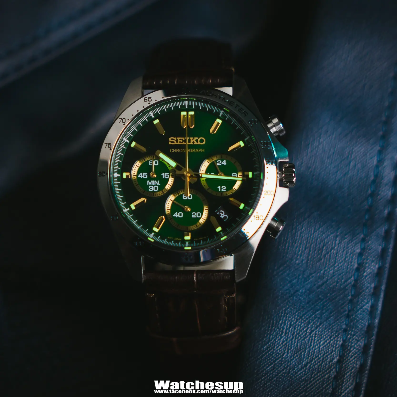 นาฬิกาข้อมือ Seiko Chronograph JDM SBTR017 - Image 3