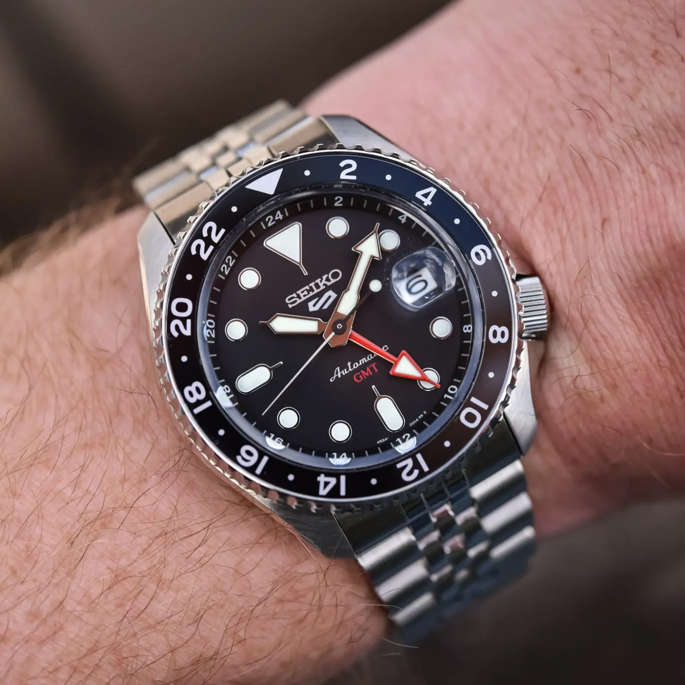 นาฬิกาข้อมือ Seiko 5 Sports GMT SSK001K - Image 2