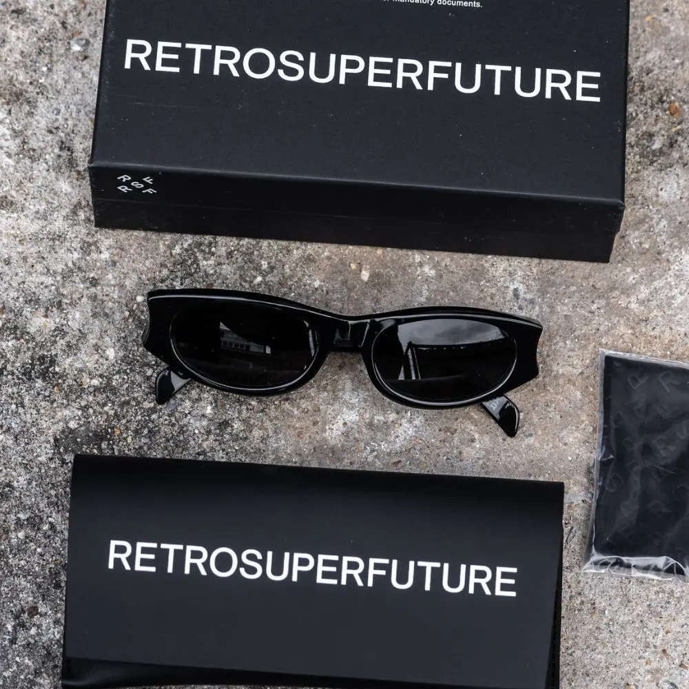 แว่น SUPER RAZZO BLACK หน้า