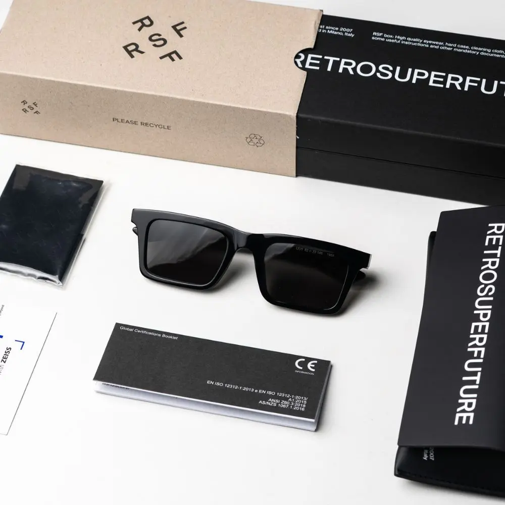 แว่น SUPER 1968 BLACK หน้า